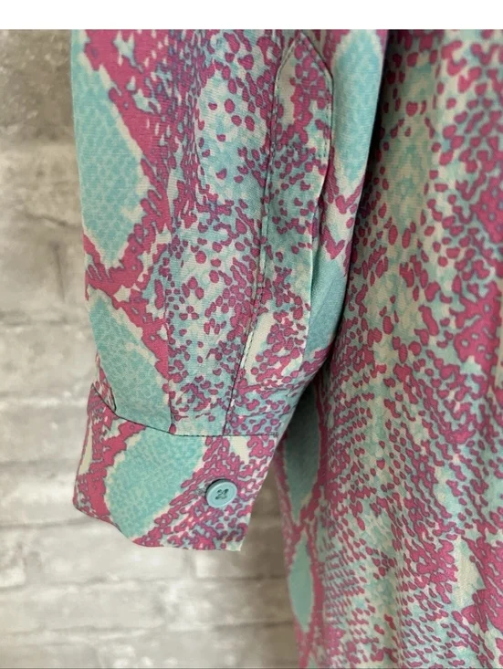 DVF Diane Von Furstenberg Kadina Sea Python Crest Size 14 NWT $348 - Picture 4 of 5